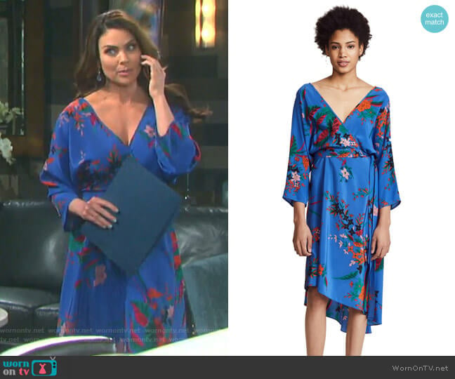 Asymmetrical Mini Dress by Diane von Furstenberg worn by Chloe Lane (Nadia Bjorlin) on Days of our Lives