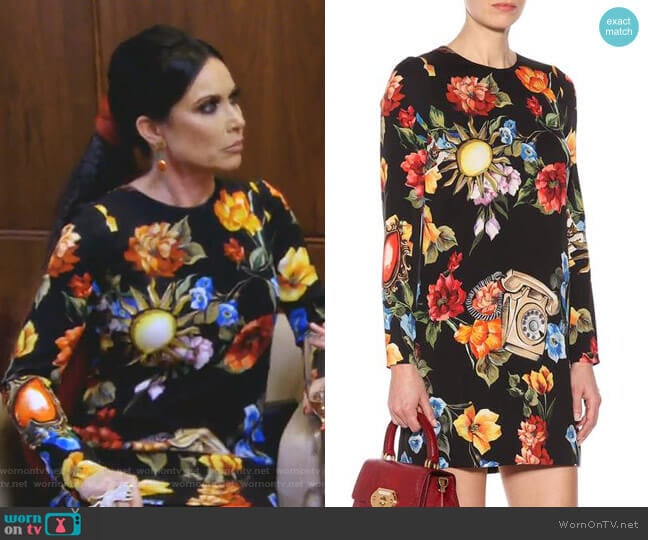 Telephone Floral Dress by Dolce & Gabbana worn by LeeAnne Locken on The Real Housewives of Dallas