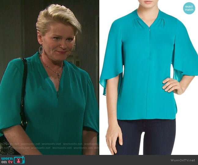 Anella Top by Elie Tahari worn by Adrienne Johnson Kiriakis (Judi Evans) on Days of our Lives