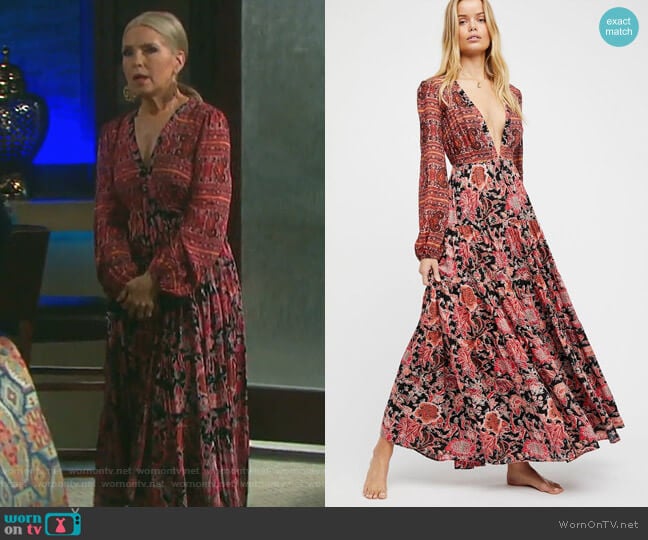 Dove Dress by Free People worn by Jennifer Horton (Melissa Reeves) on Days of our Lives