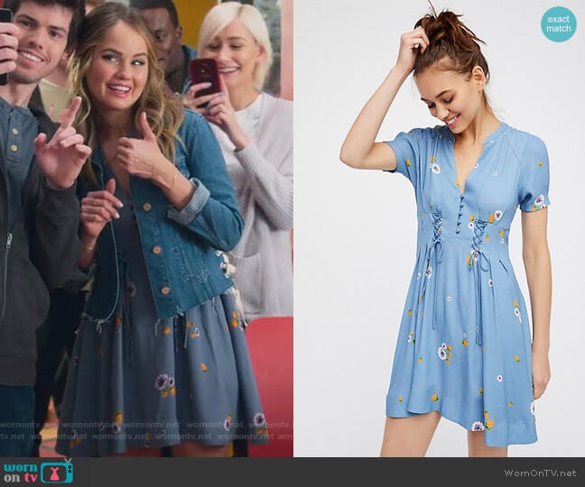 Dream Girl Mini Dress by Free People worn by Patty Bladell (Debby Ryan) on Insatiable