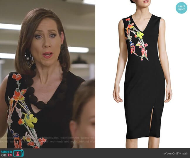 Sleeveless Floral Dress by Jason Wu worn by Diana Trout (Miriam Shor) on Younger