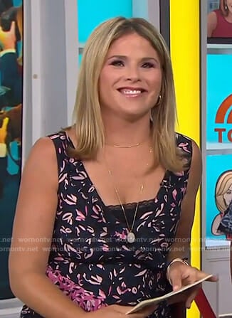 Jenna's black floral dress on Today