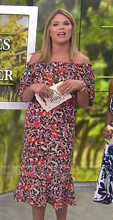 Jenna’s floral off-shoulder midi dress on Today