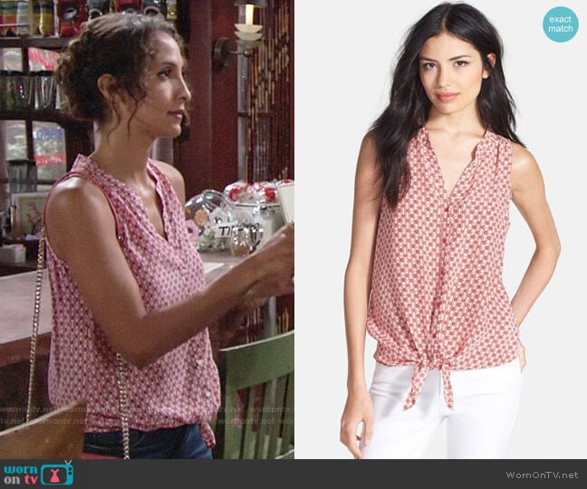 Joie Percel Top worn by Lily Winters (Christel Khalil) on The Young and the Restless