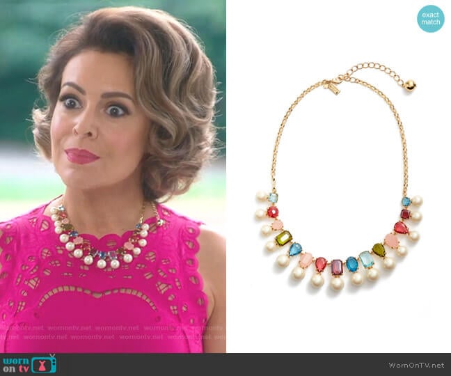 Hue Collar Necklace by Kate Spade worn by Coralee Armstrong (Alyssa Milano) on Insatiable