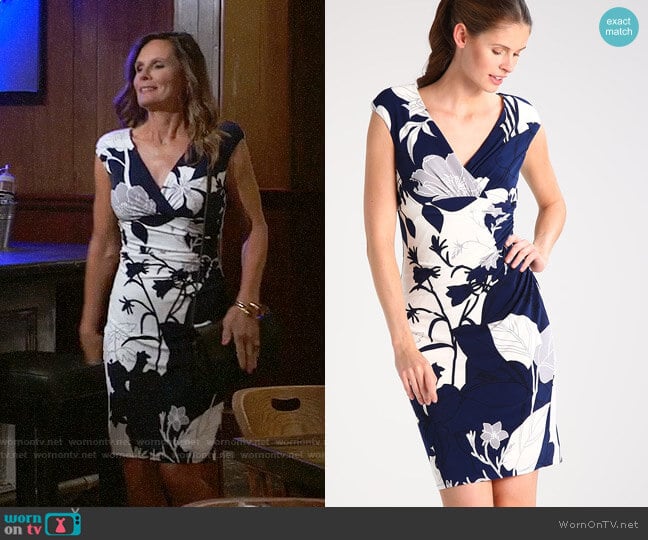 LAUREN Ralph Lauren Adarita Dress worn by Lucy Coe (Lynn Herring) on General Hospital