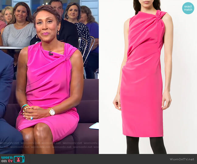 Fitted Mid-Length Dress by Lanvin worn by Robin Roberts on Good Morning America