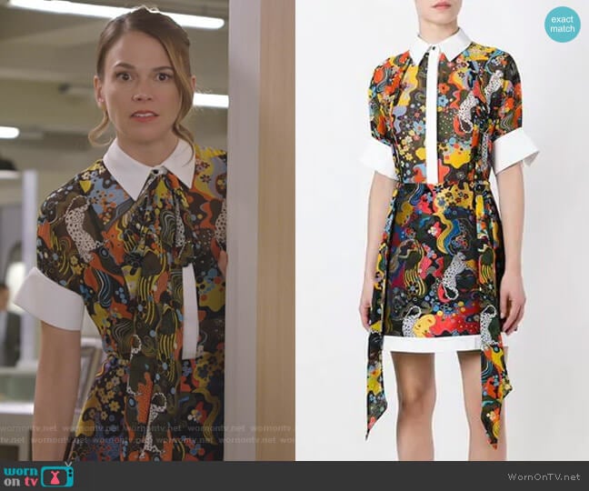 Hayward Dress by Mary Katrantzou worn by Liza Miller (Sutton Foster) on Younger