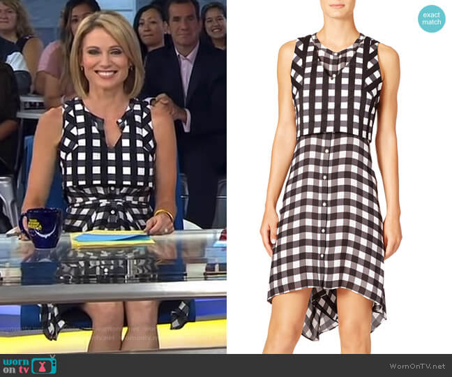 Checkmate Farica Dress by Marissa Webb worn by Amy Robach on Good Morning America