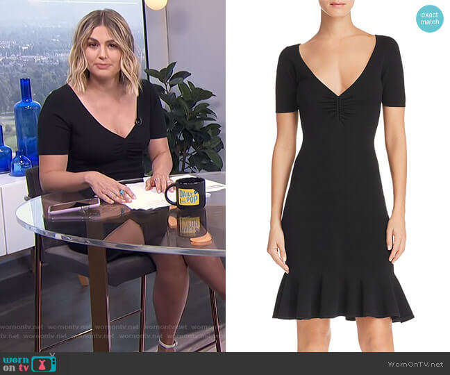 Shirred Knit Dress by Milly worn by Carissa Loethen Culiner on E! News