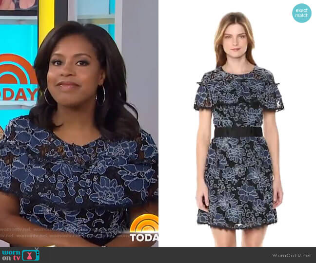 Ariella Dress by Nicole Miller worn by Sheinelle Jones on Today