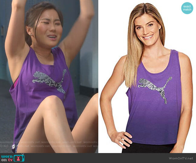 Ombre Tank Top by Puma worn by Dixie Sinclair (Irene Choi) on Insatiable