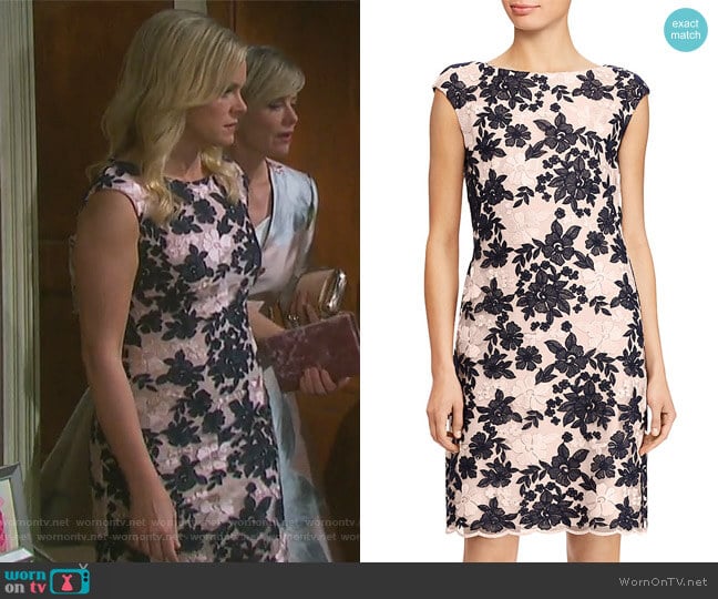 Floral Lace Dress by Ralph Lauren worn by Belle Brady (Martha Madison) on Days of our Lives