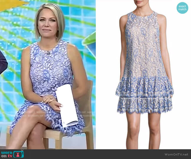 Tiered Lace Dress by Eliza J worn by Dylan Dreyer on Today