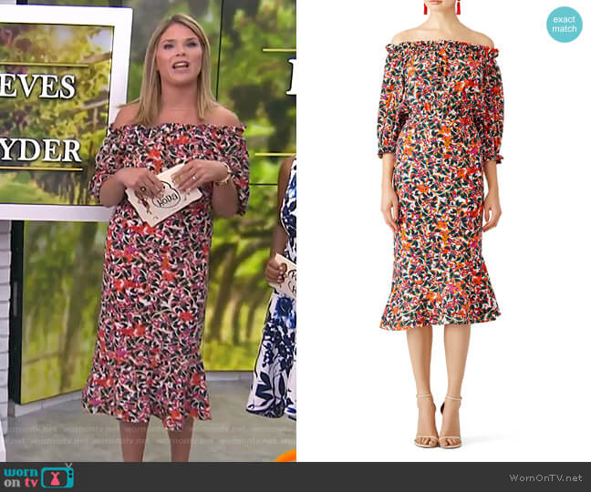 Grace Dress by Saloni worn by Jenna Bush Hager on Today