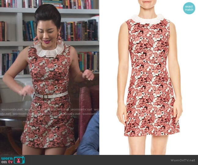 Edwige Dress by Sandro worn by Dixie Sinclair (Irene Choi) on Insatiable