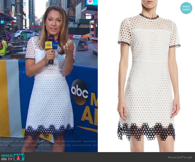 Carter Dress by Shoshanna worn by Ginger Zee on Good Morning America