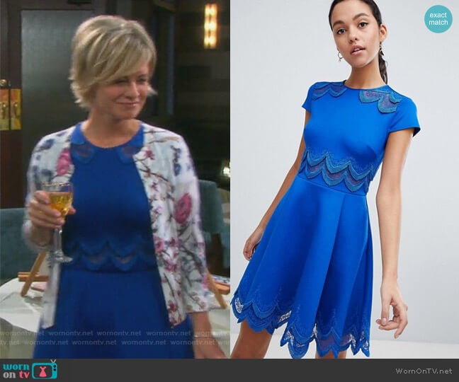 Rehanna Dress by Ted Baker worn by Kayla Brady (Mary Beth Evans) on Days of our Lives