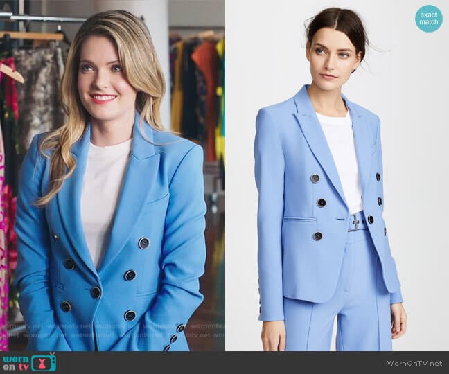 Colson Blazer by Veronica Beard worn by Sutton (Meghann Fahy) on The Bold Type