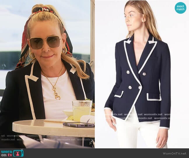 Harriet Jacket by Veronica Beard worn by Shannon Beador on The Real Housewives of Orange County