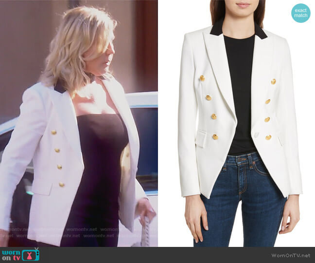 Jack Riding Jacket by Veronica Beard worn by Vicki Gunvalson on The Real Housewives of Orange County