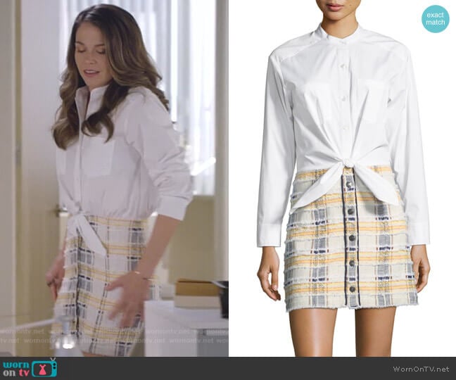 Aurelia Combo Dress by Veronica Beard worn by Liza Miller (Sutton Foster) on Younger