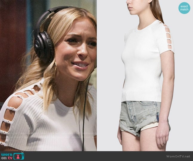 Alexander Wang Bra Strap Raglan Top worn by Kristin Cavallari on Very Cavallari