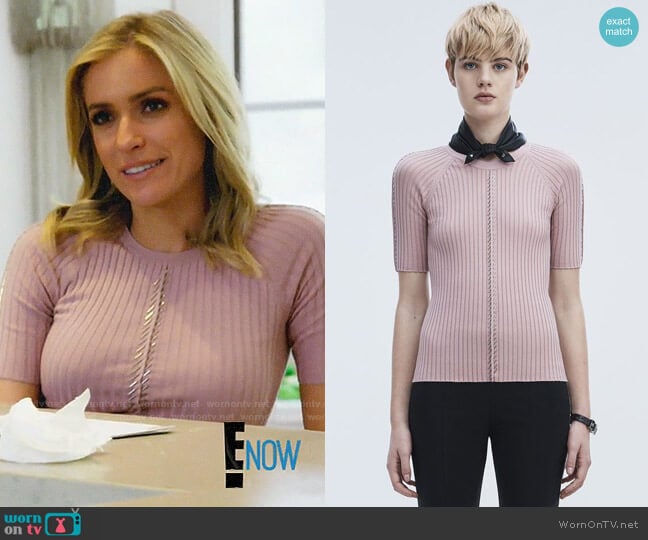 Alexander Wang Pierced Short Sleeve Top worn by Kristin Cavallari on Very Cavallari