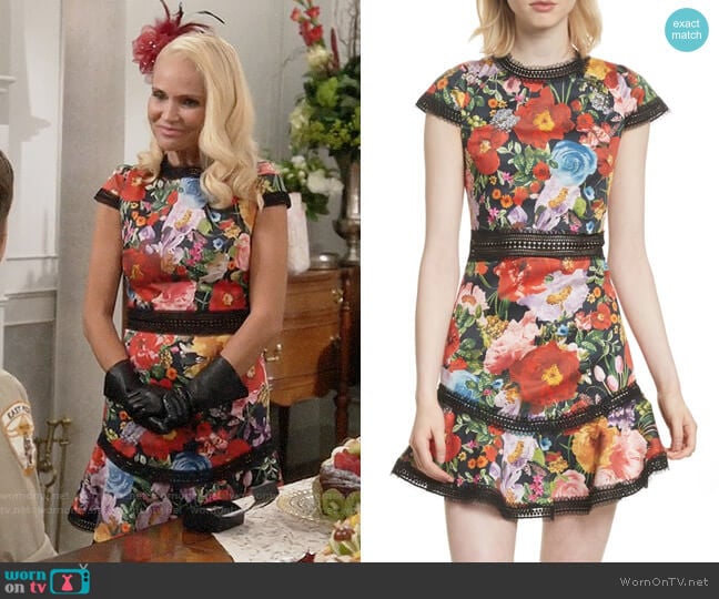 Alice + Olivia Rapunzel Dress worn by Lavinia Peck-Foster (Kristin Chenoweth) on Trial and Error