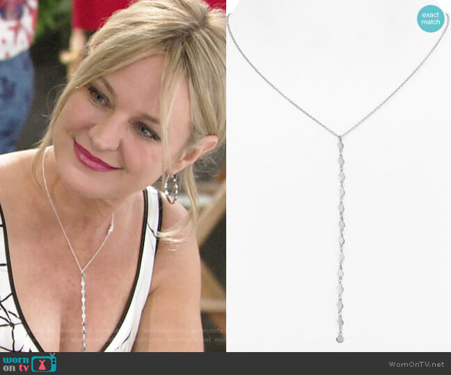 Argento Vivo Carmen Y Necklace worn by Sharon Newman (Sharon Case) on The Young and the Restless