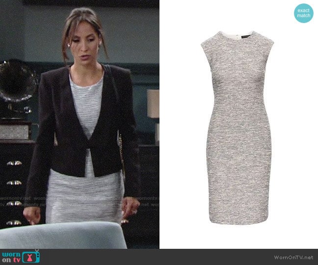 Banana Republic Bouclé Sheath Dress worn by Lily Winters (Christel Khalil) on The Young and the Restless