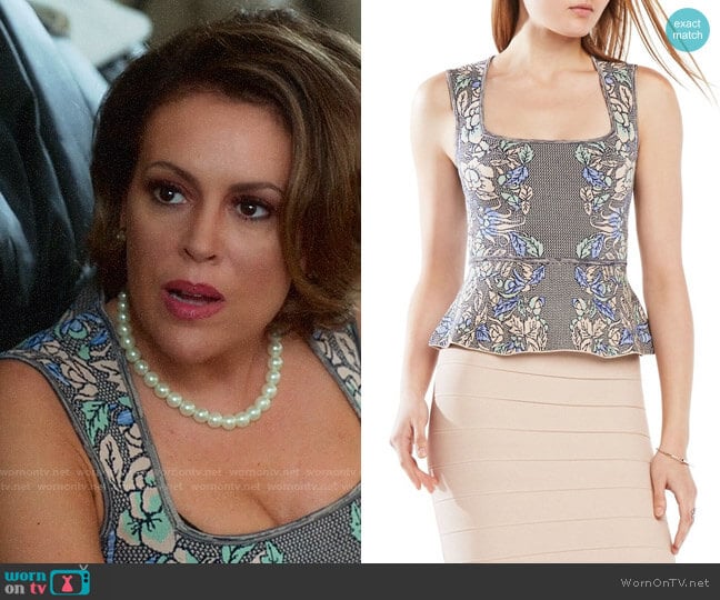 Bcbgmaxazria Alonya Top worn by Coralee Armstrong (Alyssa Milano) on Insatiable