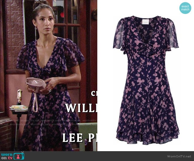 Cinq a Sept Annali Dress worn by Lily Winters (Christel Khalil) on The Young and the Restless