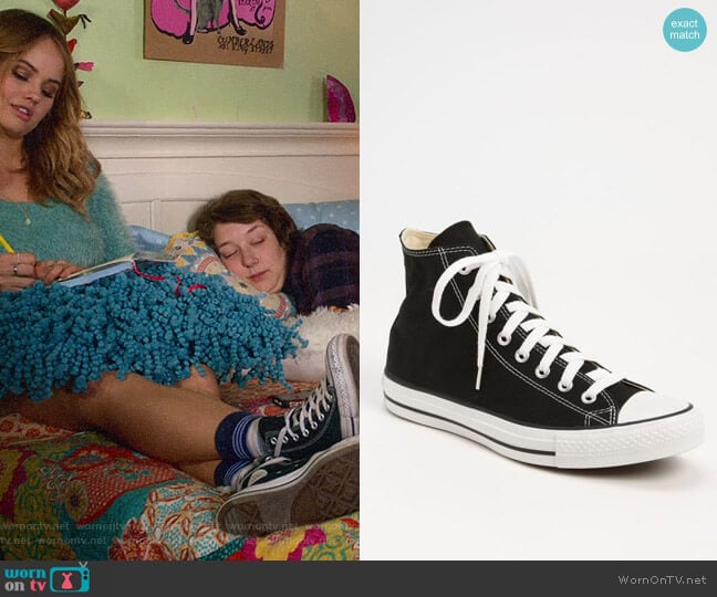 Converse Chuck Taylor High Top Sneakers worn by Patty Bladell (Debby Ryan) on Insatiable