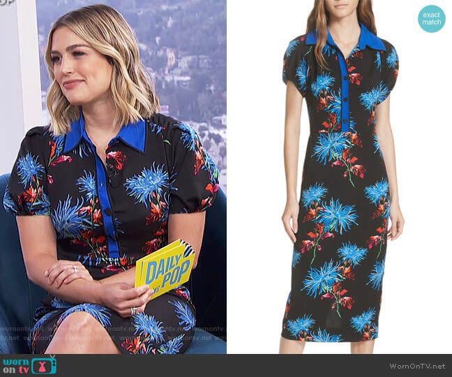 Elly Floral Dress by Diane von Furstenberg worn by Carissa Loethen Culiner on E! News