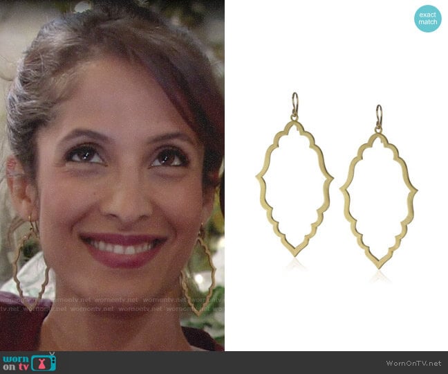 Dogeared Moroccan Hoop Earrings worn by Lily Winters (Christel Khalil) on The Young and the Restless