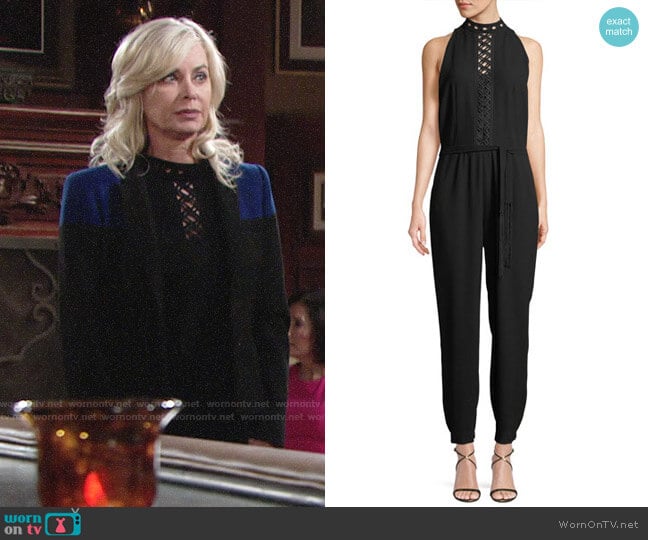 Elie Tahari Shaunda Jumpsuit worn by Ashley Abbott (Eileen Davidson) on The Young and the Restless