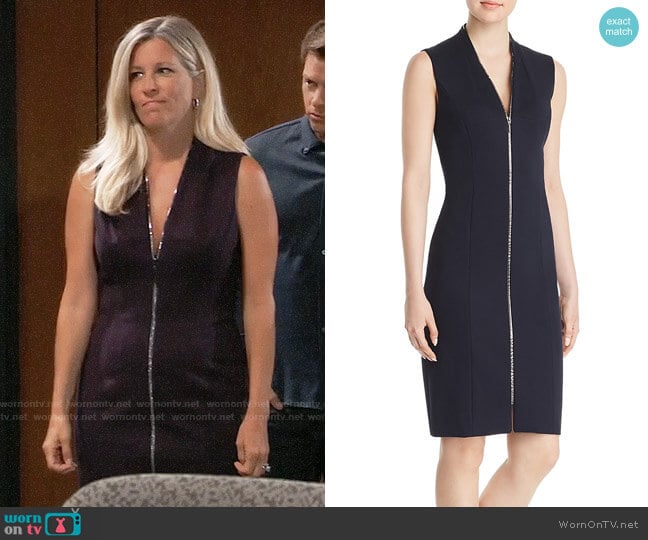 Elie Tahari Verdie Dress worn by Carly Spencer (Laura Wright) on General Hospital