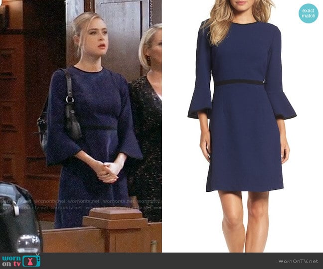 Eliza J Fit and Flare Dress worn by Kiki Jerome (Hayley Erin) on General Hospital