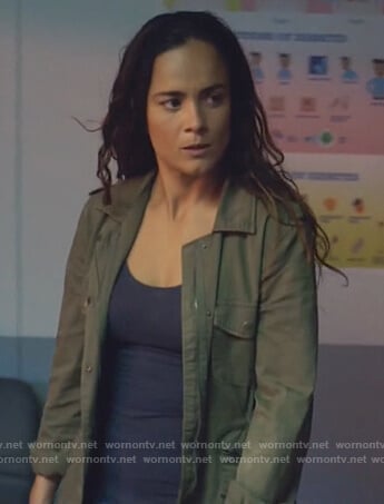 Alice Braga Superman & Lois S05 Teresa Mendoza Leather Jacket