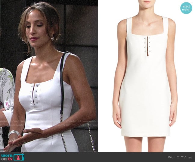 Kendall + Kylie Pierced Detail Sheath Dress worn by Lily Winters (Christel Khalil) on The Young and the Restless