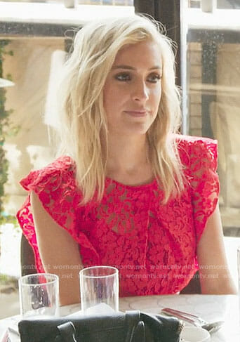 Kristin's red lace dress on Very Cavallari