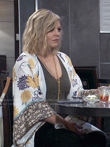 WornOnTV: Maxie’s floral kimono on General Hospital | Kirsten Storms ...