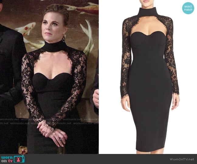 Misha Collection Carolena Dress worn by Phyllis Newman (Gina Tognoni) on The Young and the Restless