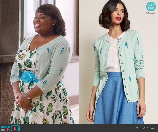 ModCloth Zest Believe It Cardigan worn by Anne Flatch (Sherri Shepherd) on Trial and Error