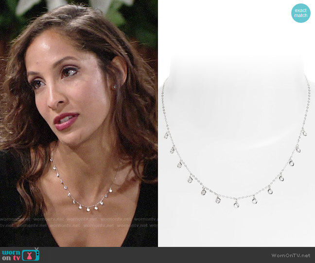 Nadri Shaker Crystal Necklace worn by Lily Winters (Christel Khalil) on The Young and the Restless