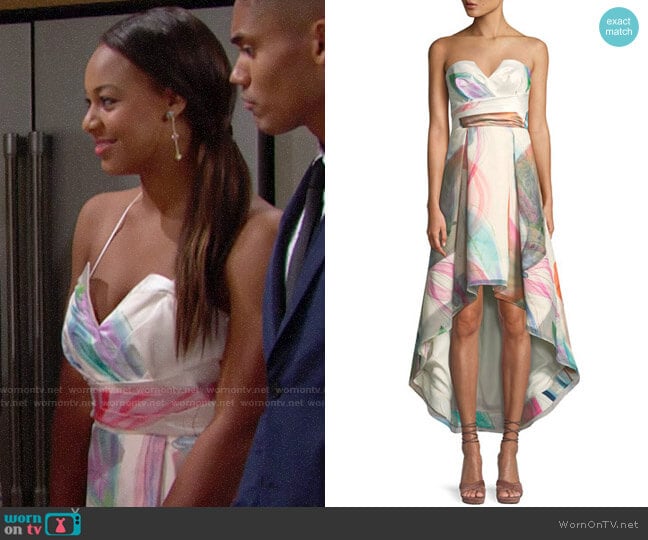 Parker Black Jada Dress worn by Emma Barber (Nia Sioux) on The Bold and the Beautiful