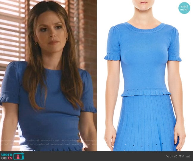 Quincy Sweater by Sandro worn by Samantha Swift (Rachel Bilson) on Take Two