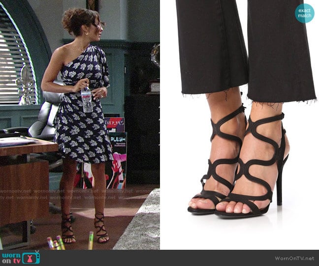 Schutz Lacie Sandals worn by Lily Winters (Christel Khalil) on The Young and the Restless